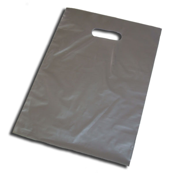 Bolsa de plástico grande con asa, bolsa de plástico para mercancías para  pequeñas empresas, tienda minorista de polietileno troquelado de 15.8 x  19.6
